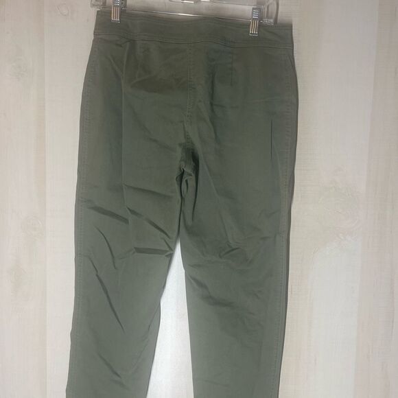 Talbots olive green‎ signature pants ankle zipper, size 6 - Picture 10 of 12